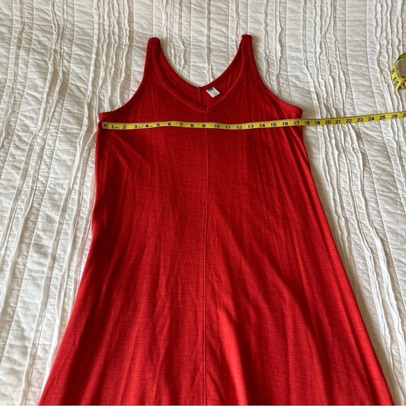 2/$30 Old Navy Sleeveless Maxi Dress Red SZ L Petite - Picture 11 of 12